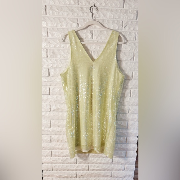 A New Day Yellow Sequin Dress - Picture 6 of 6